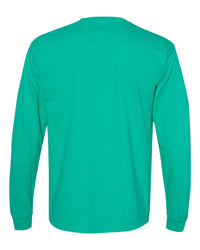 Comfort Colors Unisex Garment-Dyed Heavyweight Long Sleeve Pocket T-Shirt - 4410 - Island Green