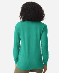 Comfort Colors Unisex Garment-Dyed Heavyweight Long Sleeve Pocket T-Shirt - 4410 - Island Green