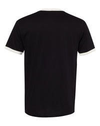 Next Level Unisex Cotton Ringer T-Shirt - 3604 - Black/ Natural