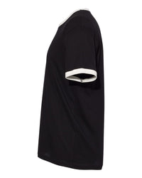 Next Level Unisex Cotton Ringer T-Shirt - 3604 - Black/ Natural