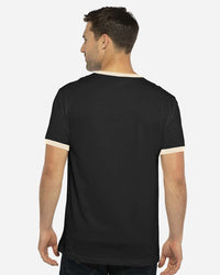 Next Level Unisex Cotton Ringer T-Shirt - 3604 - Black/ Natural