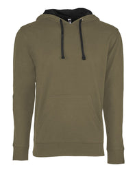 Next Level Unisex Laguna Hoodie Sweatshirt - 9301 - Military Green/ Black