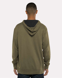 Next Level Unisex Laguna Hoodie Sweatshirt - 9301 - Military Green/ Black