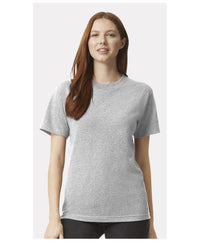American Apparel Unisex Heavyweight Cotton Tee - 1301 - Heather Grey