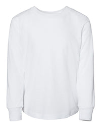 BELLA + CANVAS Toddler Jersey Long Sleeve Tee - 3501T - White
