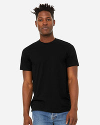 BELLA + CANVAS Unisex Sueded Tee - 3301 - Solid Black Blend
