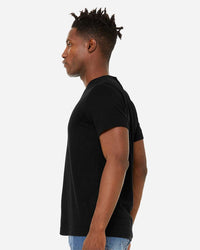 BELLA + CANVAS Unisex Sueded Tee - 3301 - Solid Black Blend