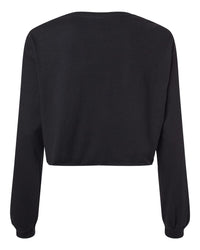 BELLA + CANVAS Women's FWD Fashion Crop Long Sleeve Tee - 6501 - Black