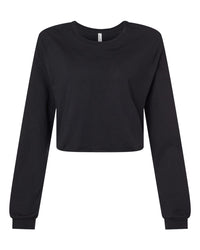 BELLA + CANVAS Women's FWD Fashion Crop Long Sleeve Tee - 6501 - Black