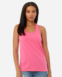 BELLA + CANVAS Women's Jersey Racerback Tank - 6008 - Charity Pink