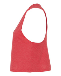 BELLA + CANVAS Women's Racerback Crop Tank - 6682 - Heather Red