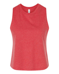 BELLA + CANVAS Women's Racerback Crop Tank - 6682 - Heather Red