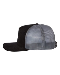 Richardson Troutdale Corduroy Trucker Cap - 930 - Black/ Charcoal