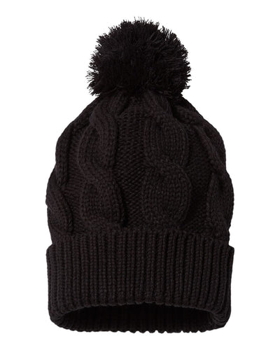 Richardson Chunk Twist Cuffed Beanie - 141R - Black