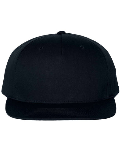 Richardson Pinch Front Structured Snapback Trucker Cap - 255 - Black