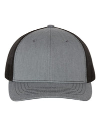 Richardson Youth Trucker Snapback Cap - 112Y - Heather Grey/ Black