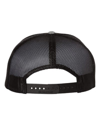 Richardson Wool Blend Flat Bill Trucker Cap - 511 - Heather Grey/ Black