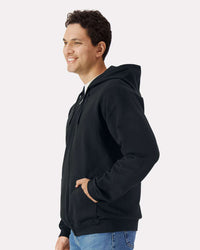 Gildan Unisex Softstyle® Full-Zip Hooded Sweatshirt - SF600 - Black
