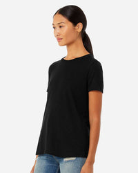 BELLA + CANVAS Women’s Relaxed Fit Triblend Tee - 6413 - Solid Black Triblend