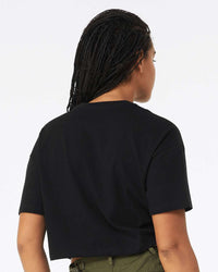 BELLA + CANVAS Women's Jersey Crop Tee - 6482 - Black