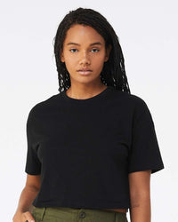 BELLA + CANVAS Women's Jersey Crop Tee - 6482 - Black