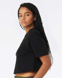 BELLA + CANVAS Women's Jersey Crop Tee - 6482 - Black
