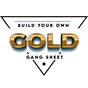 Premium Metallic Gold DTF Transfers