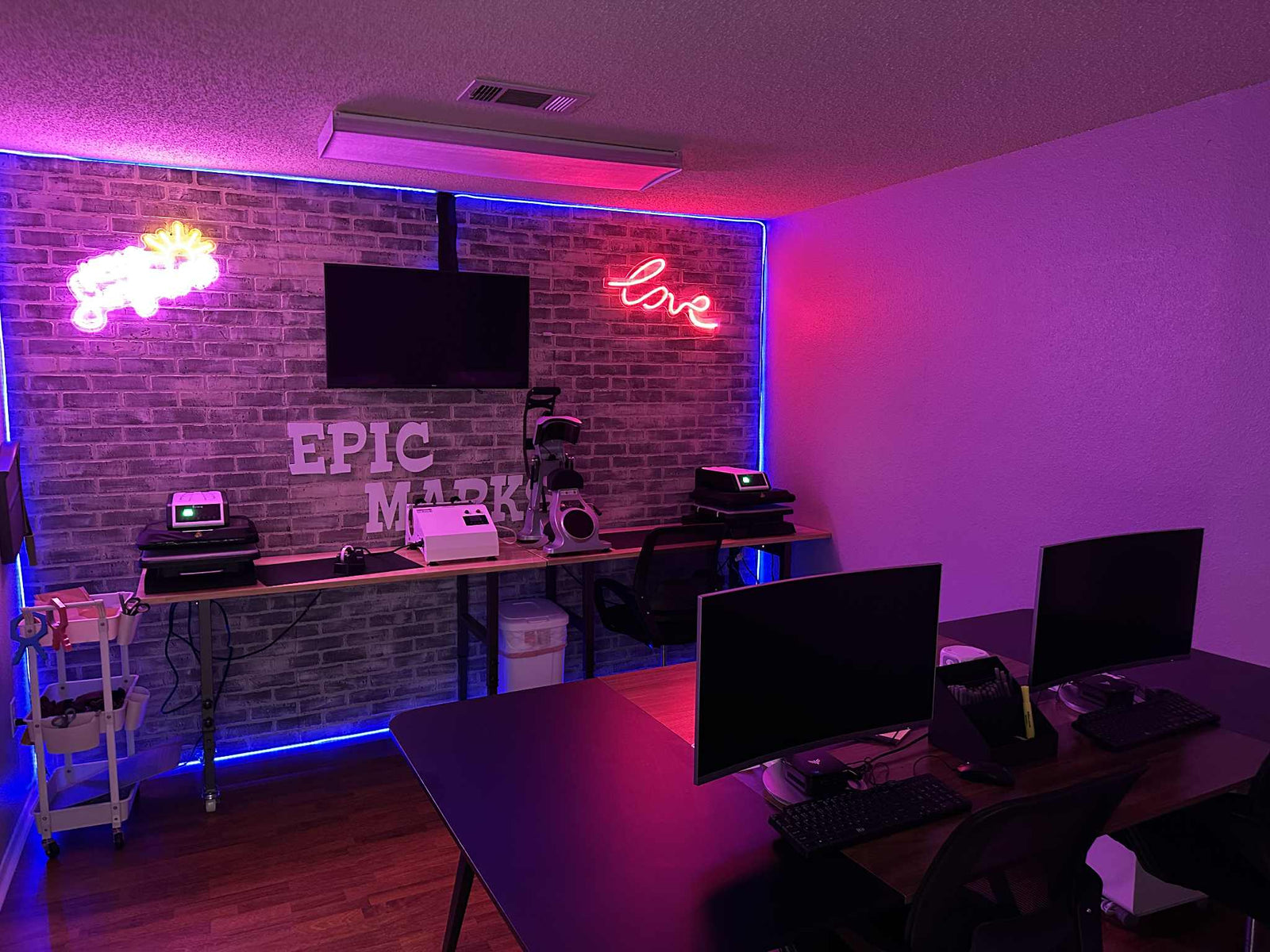 Epic Marks Heat Press Room