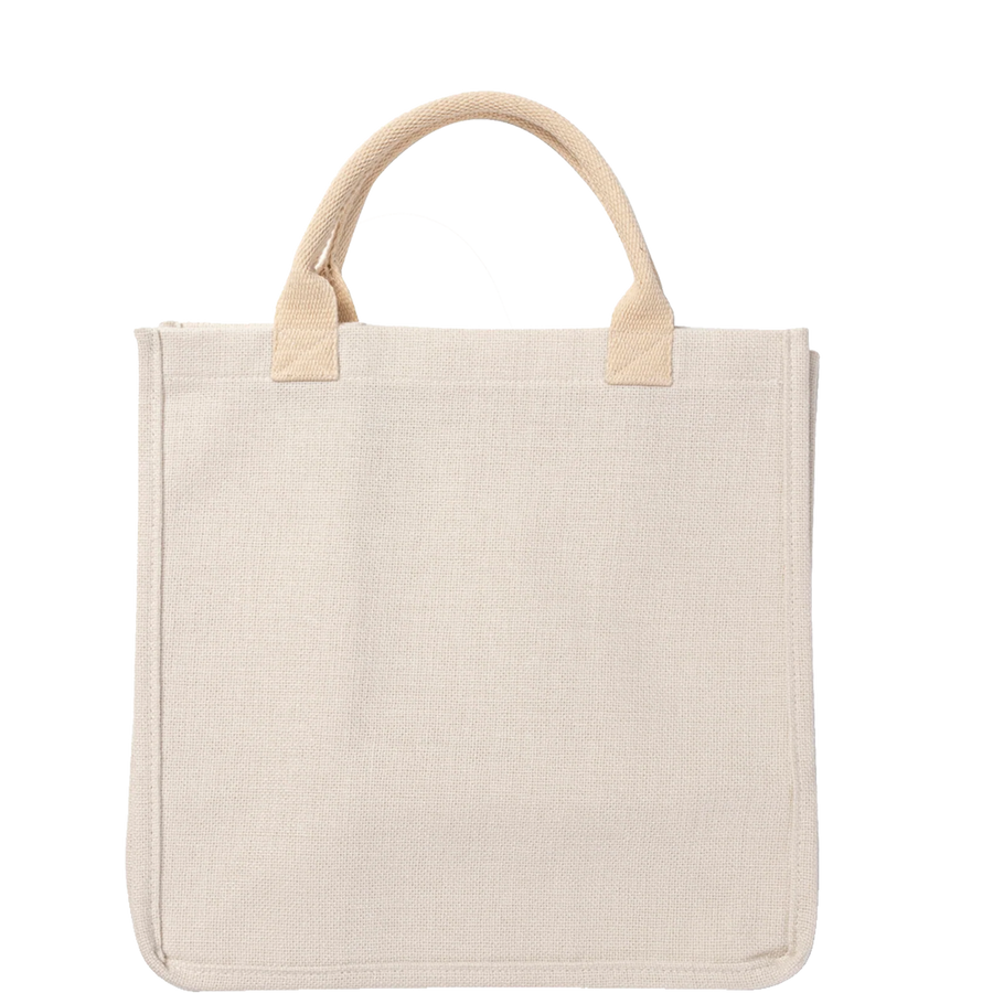 Craft Express Linen Shopping Bag for Sublimation & Custom Designs, 15" x 16"