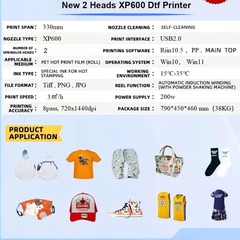 2 Head XP600 DTF Printer