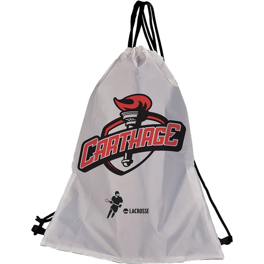 12" x 15 3/4" White/Black Sublimatable Back Sack