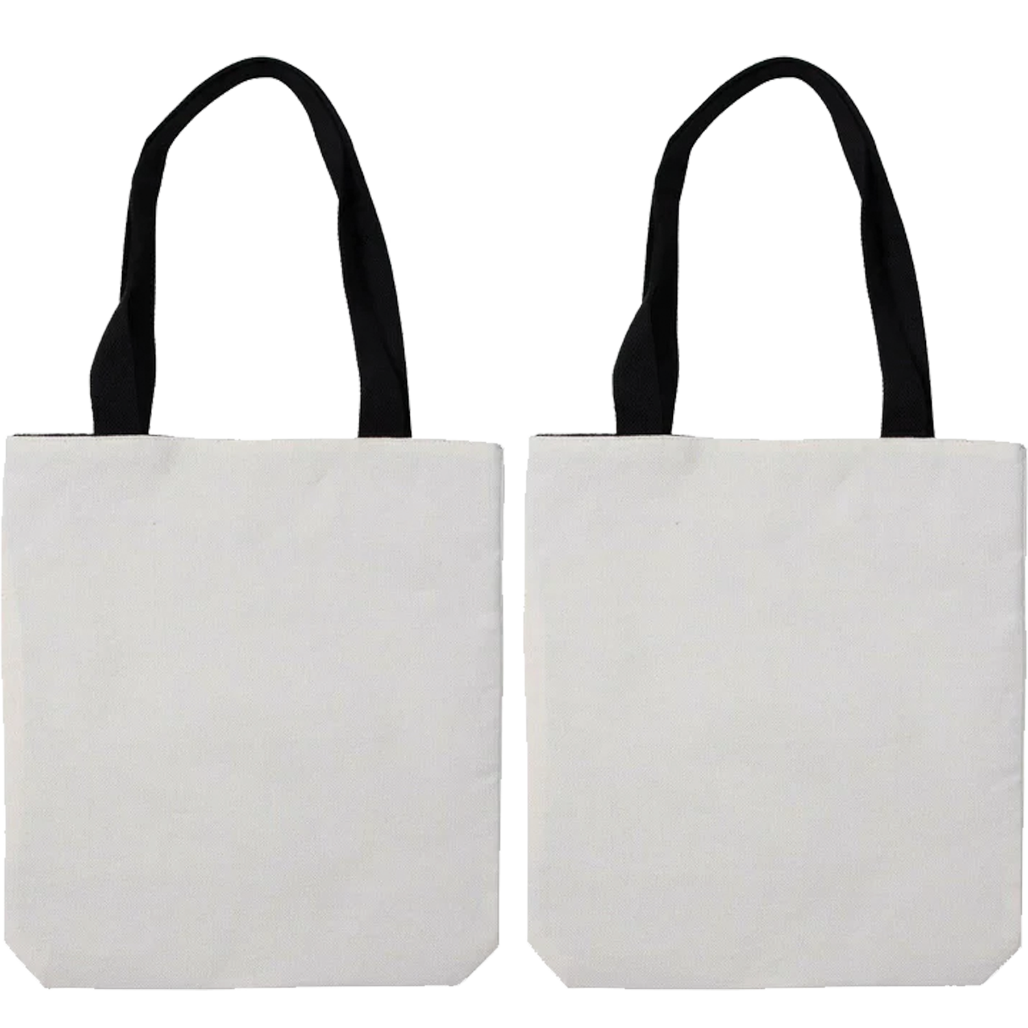 Craft Express 2 Pack Linen Sublimation Tote Bags – 15"x16" with White Panel