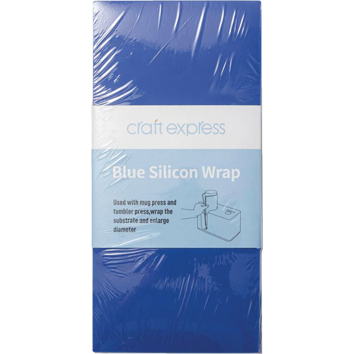 Craft Express 3-Pack Blue Silicone Wrap – Multi-Size Heat-Resistant Wraps