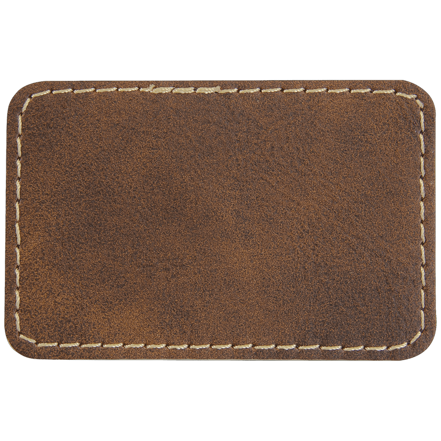 Adhesive Rectangle Leatherette Patches