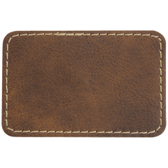 Adhesive Rectangle Leatherette Patches