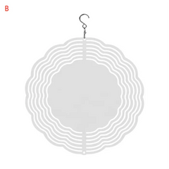 Aluminum 10inch Sublimation Wind Spinner