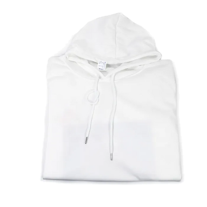 White 95% polyester sublimation hoodies