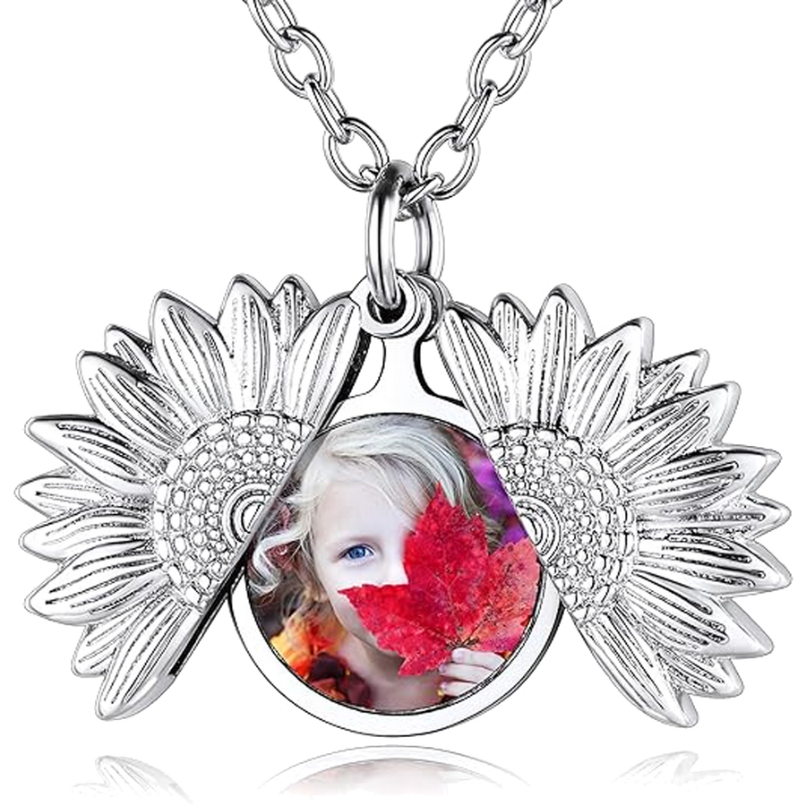 Sublimation Sunflower Shape Necklace