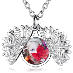 Sublimation Sunflower Shape Necklace