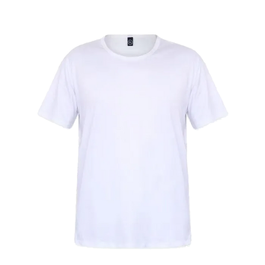 Youth 100% Ring Spun Polyester soft feel Sublimation White Blank T-shirt