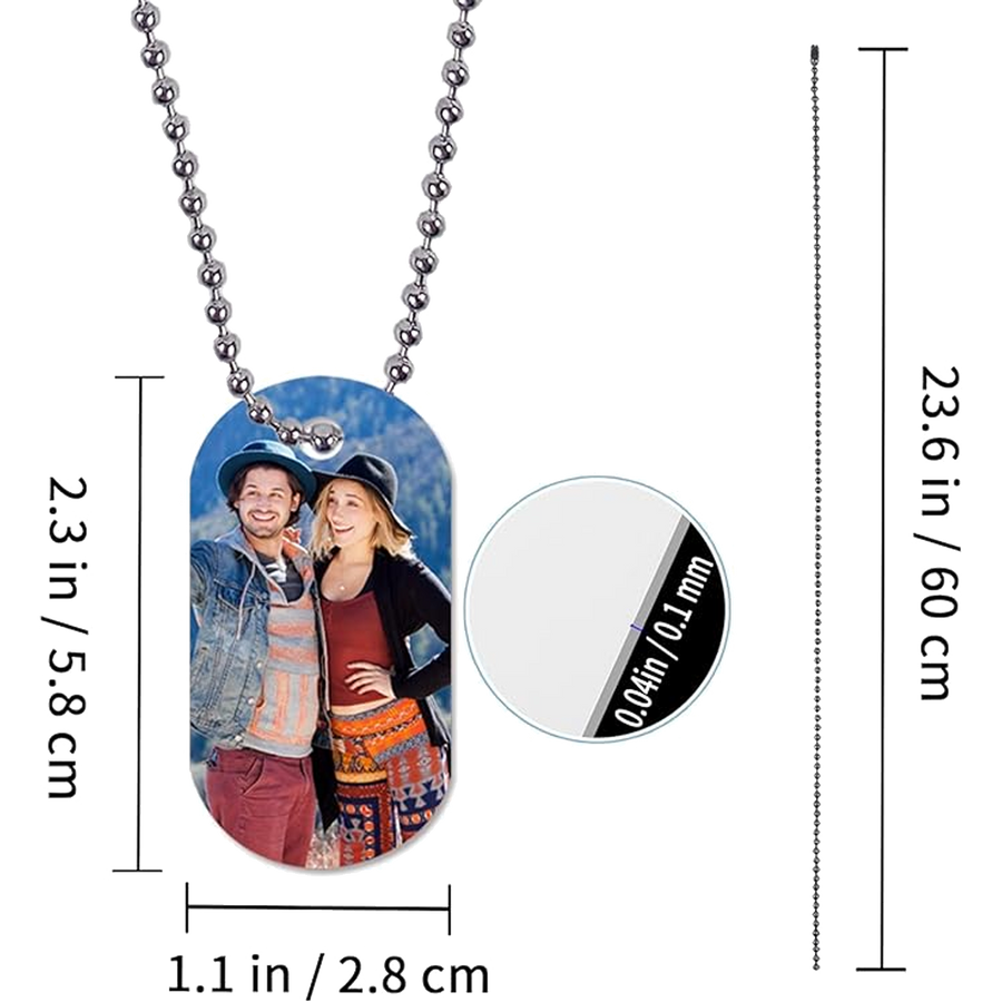 Sublimation Blank Dog Tag Aluminum