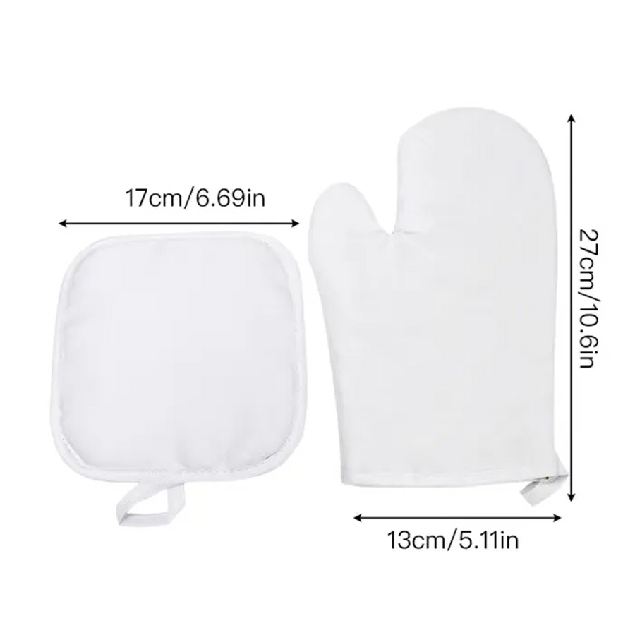 Oven Glove Mitt with a pads