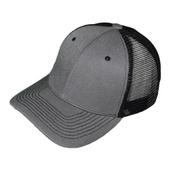 BLANK TRUCKER HATS - STRUCTURED MESH BK CAPS (COMPARE TO RICHARDSON TRUCKER HATS 112)
