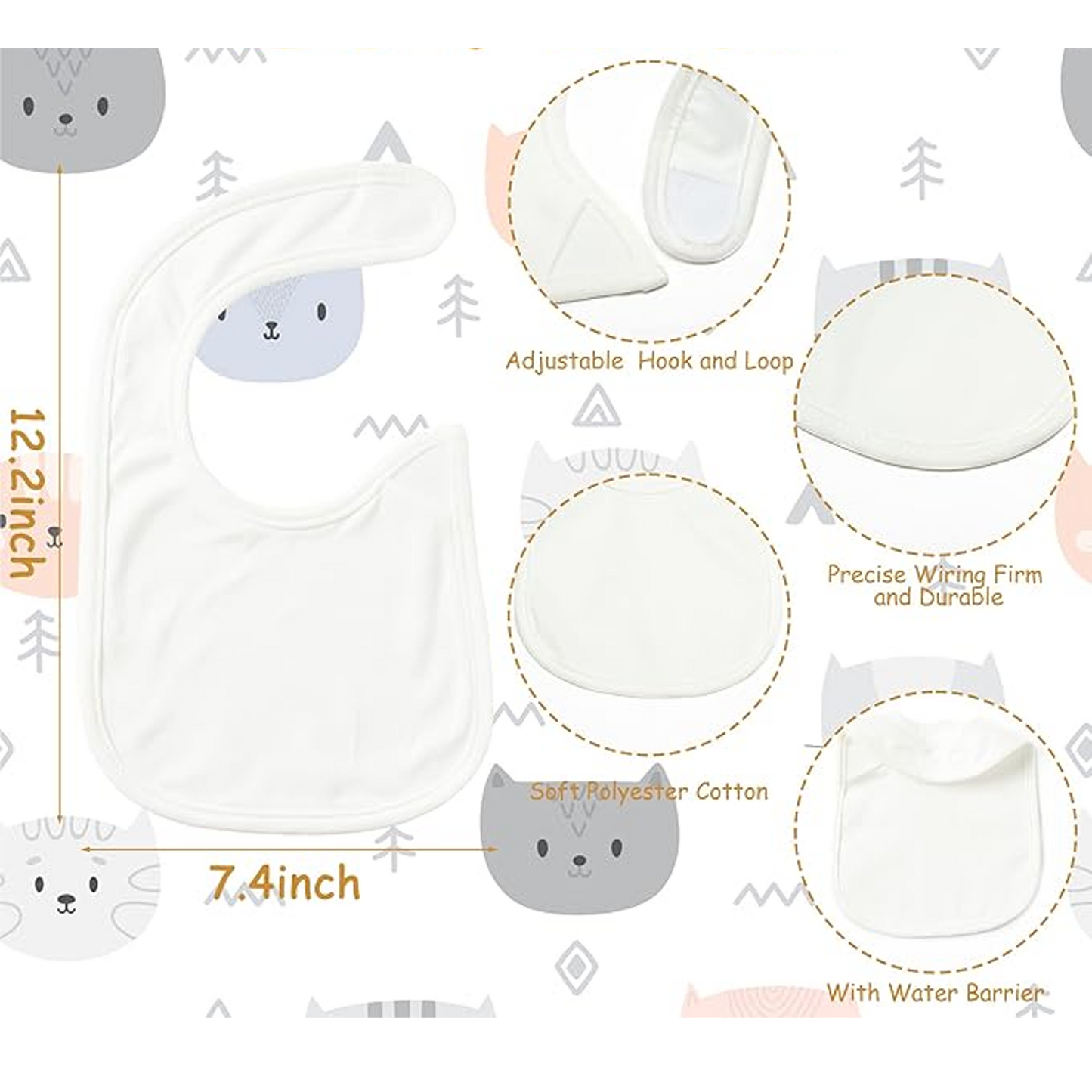 Sublimation Baby Bibs