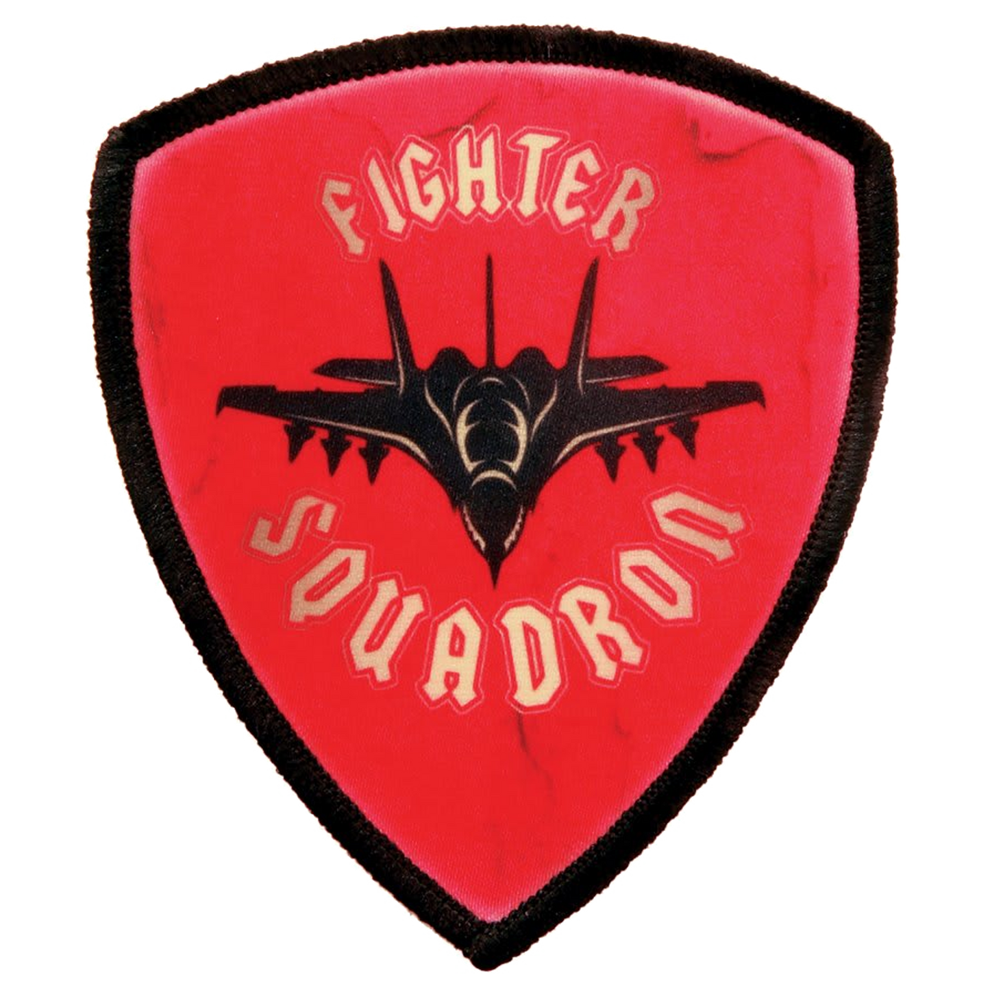3" Shield Sublimatable Patch with Adhesive & Black Border