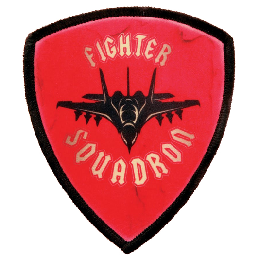 3" Shield Sublimatable Patch with Adhesive & Black Border