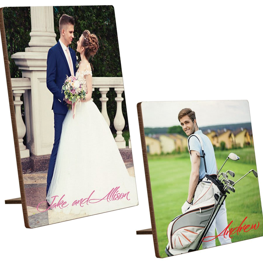 8" x 10" White Textured Hardboard Kickstand Photo Panel