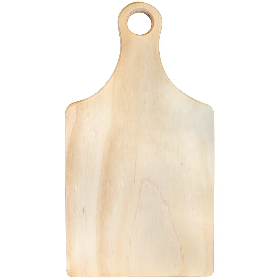 Sublimatable or Laser Paddle Shaped Wood Cutting Board