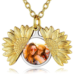 Sublimation Sunflower Shape Necklace
