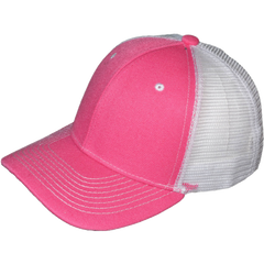 BLANK TRUCKER HATS - STRUCTURED MESH BK CAPS (COMPARE TO RICHARDSON TRUCKER HATS 112)